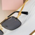 MiuMiu Elegant Rectangle Frame Sunglasses