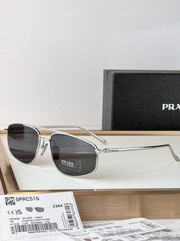 Prada Slim Aviator Metal Sunglasses
