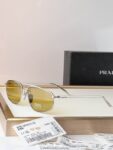 Prada Slim Aviator Metal Sunglasses