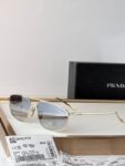 Prada Slim Aviator Metal Sunglasses