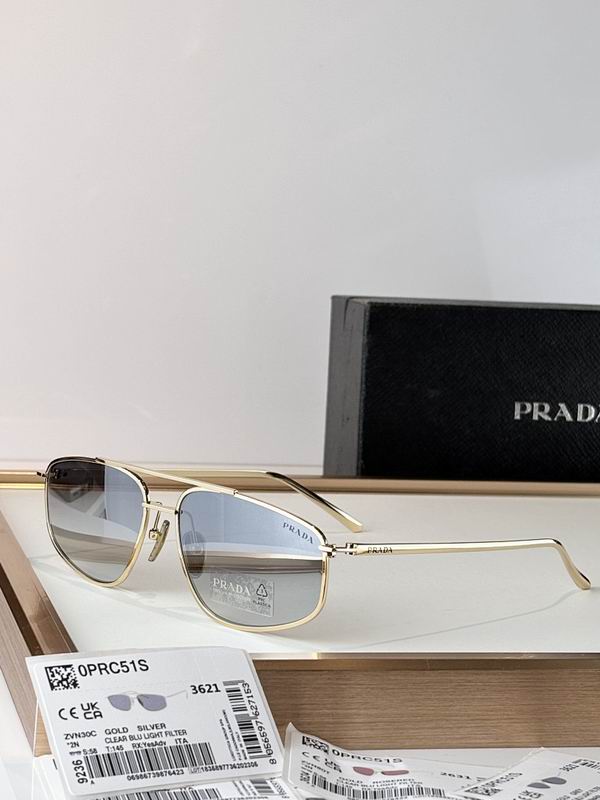 Prada Slim Aviator Metal Sunglasses
