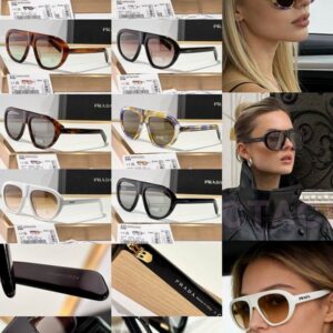 Prada Retro Pilot Sunglasses – Unisex Luxury UV Protection