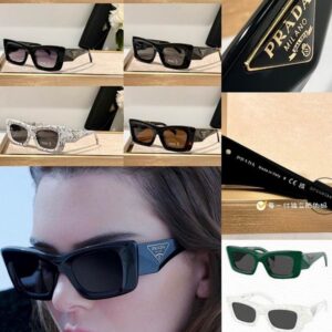 Prada Cat-Eye Triangle Logo Sunglasses