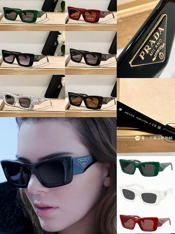 Prada Cat-Eye Triangle Logo Sunglasses