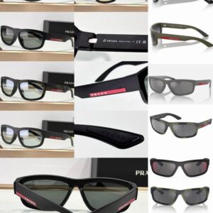 Prada Sporty Rectangular Sunglasses – Unisex Luxury UV Protection