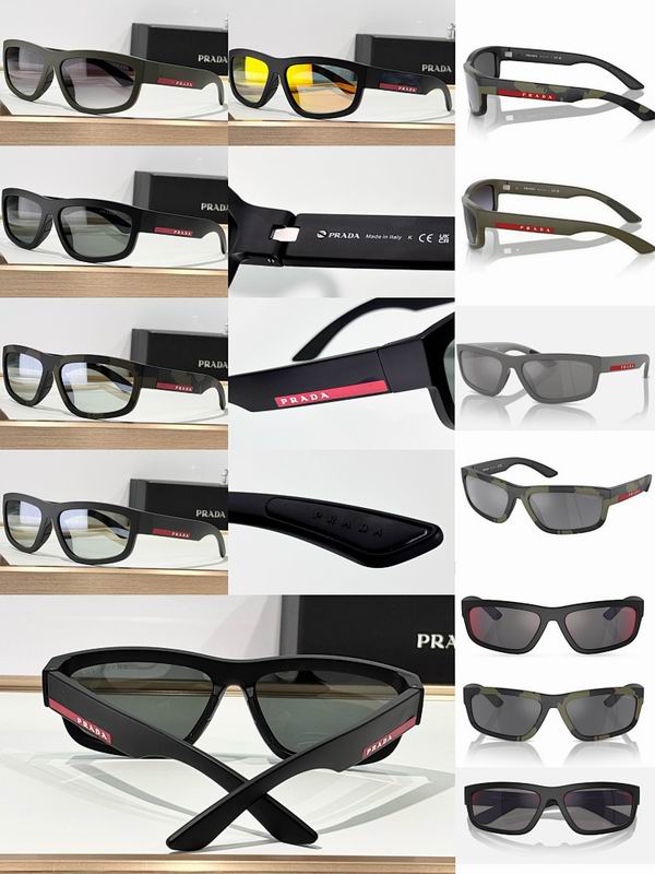 Prada Sporty Rectangular Sunglasses – Unisex Luxury UV Protection