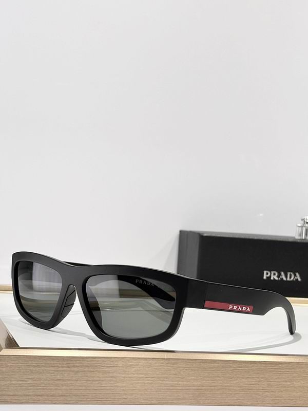 Prada Sporty Rectangular Sunglasses – Unisex Luxury UV Protection