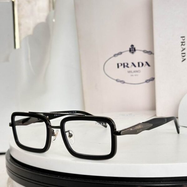 Prada Rectangular Aviator Eyewear – Unisex Luxury Optical & UV Protection
