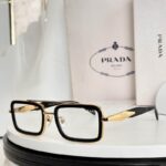 Prada Rectangular Aviator Eyewear – Unisex Luxury Optical & UV Protection