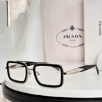 Prada Rectangular Aviator Eyewear – Unisex Luxury Optical & UV Protection