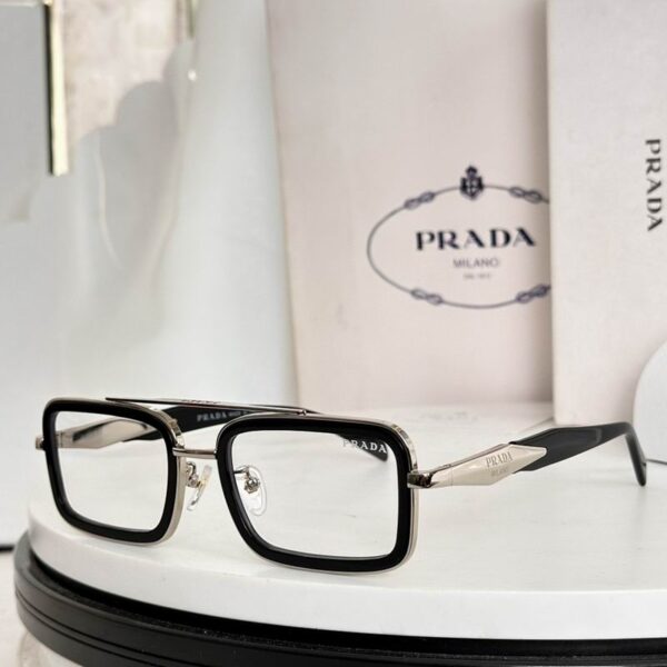 Prada Rectangular Aviator Eyewear – Unisex Luxury Optical & UV Protection