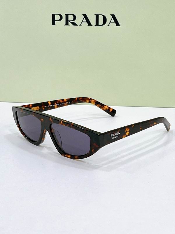 Prada Flat-Top Shield Acetate Sunglasses – Unisex Luxury UV Protection