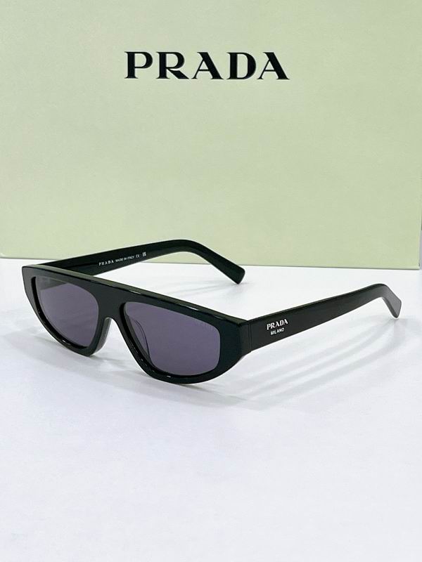 Prada Flat-Top Shield Acetate Sunglasses – Unisex Luxury UV Protection