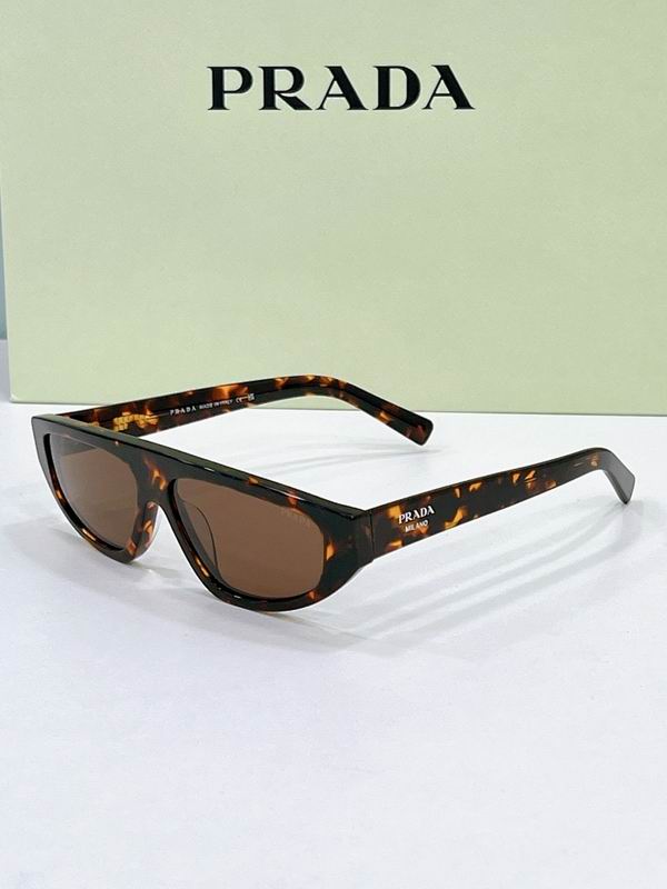 Prada Flat-Top Shield Acetate Sunglasses – Unisex Luxury UV Protection