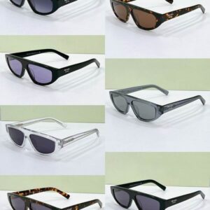 Prada Flat-Top Shield Acetate Sunglasses – Unisex Luxury UV Protection