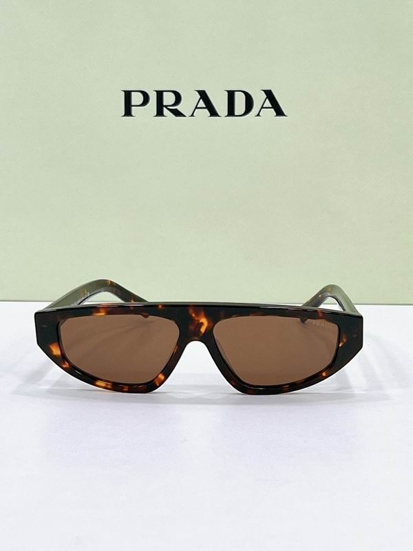 Prada Flat-Top Shield Acetate Sunglasses – Unisex Luxury UV Protection