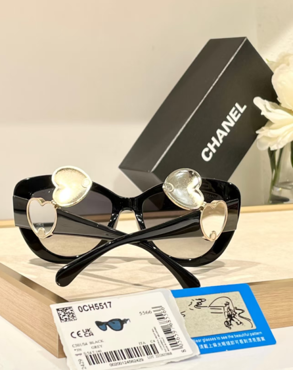 Chanel Heart Emblem Cat-Eye Sunglasses – Luxury Edition