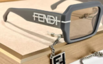 Fendi Bold Square Frame Sunglasses – Statement Logo Designer Shades