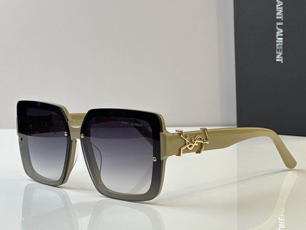 YSL Oversized Square Logo Sunglasses