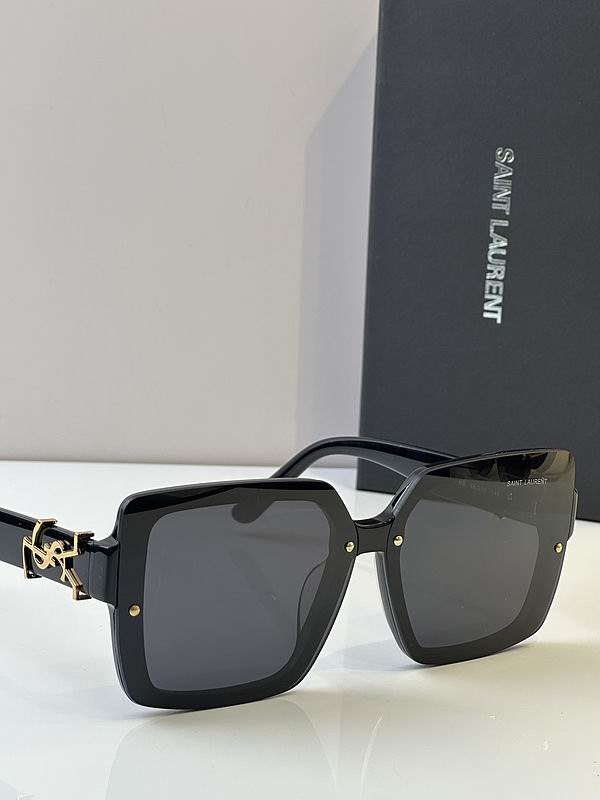 YSL Oversized Square Logo Sunglasses