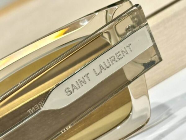 Saint Laurent Bold Rectangular Acetate Sunglasses