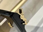 Saint Laurent Bold Square Acetate Sunglasses with YSL Monogram