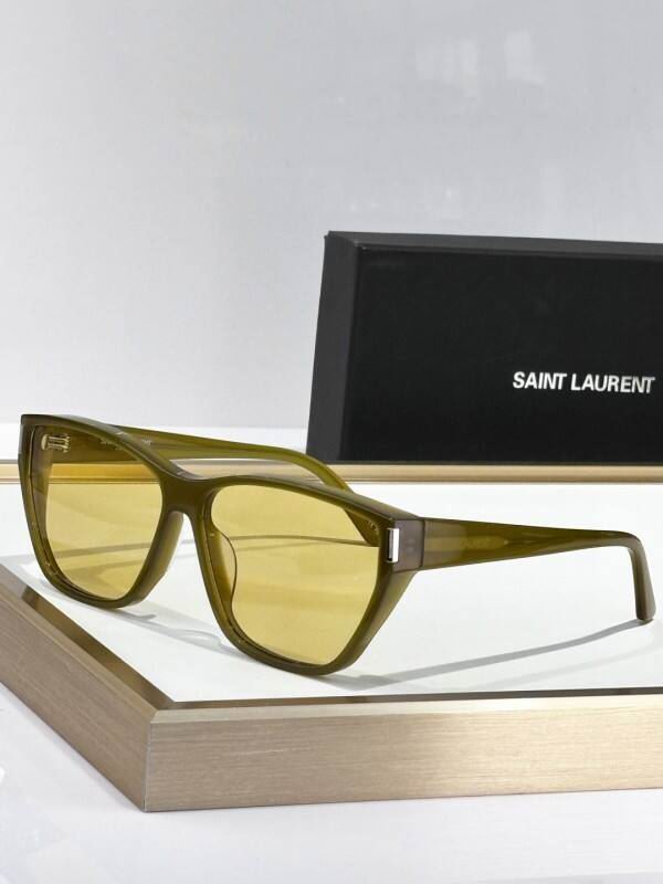 Saint Laurent Retro Navigator Acetate Sunglasses