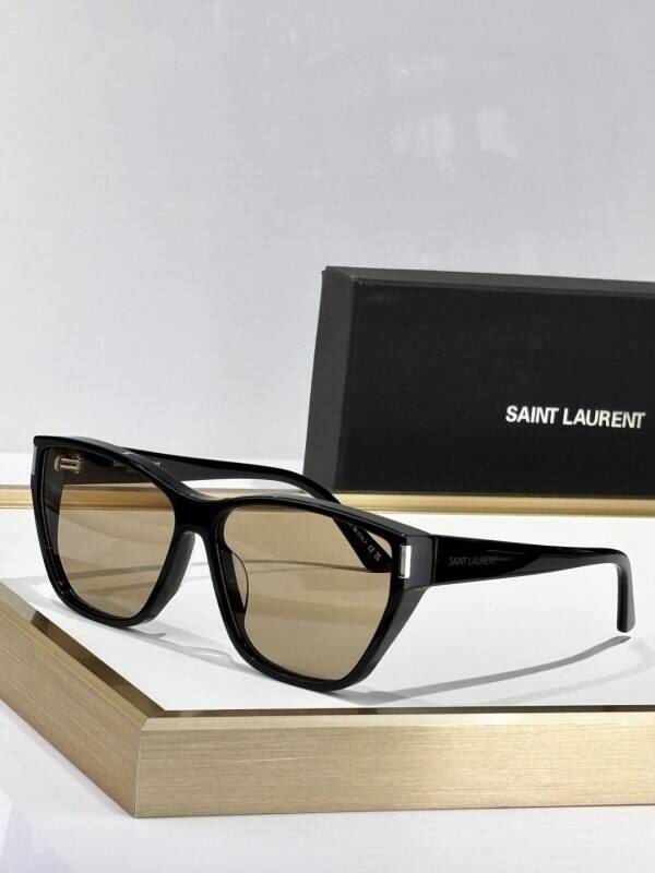Saint Laurent Retro Navigator Acetate Sunglasses