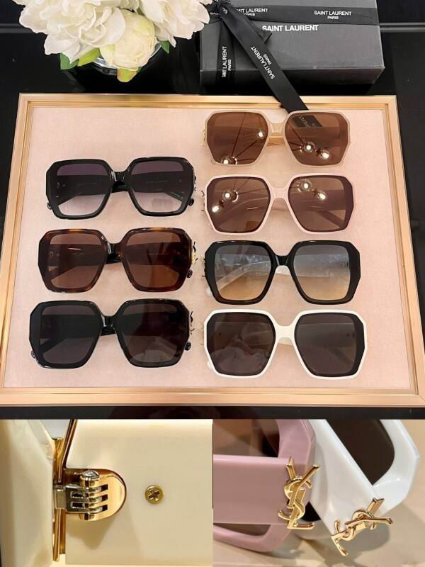 Saint Laurent Oversized Geometric Square Sunglasses