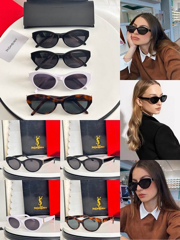 Saint Laurent Retro Cat-Eye Sunglasses UV400 – Luxury Designer Style
