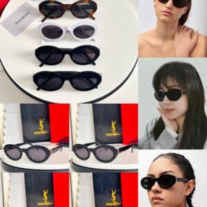 Saint Laurent Vintage Oval Cat-Eye Sunglasses