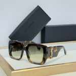 Saint Laurent YSL Oversized Square Frame Sunglasses with Metal Logo
