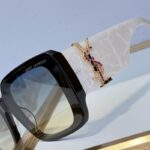 Saint Laurent YSL Oversized Square Frame Sunglasses with Metal Logo