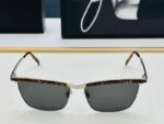 Saint Laurent Slim Rectangular Metal Frame Sunglasses