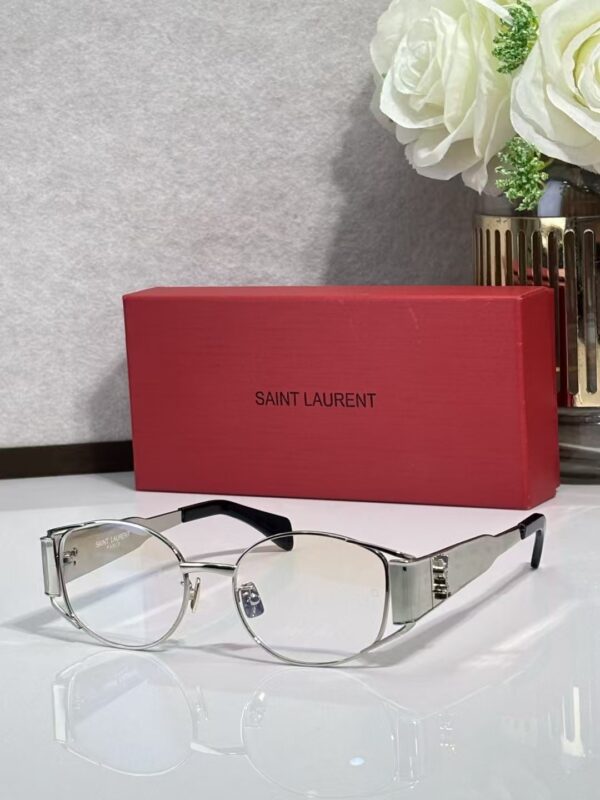 Saint Laurent Oval Metal Sunglasses