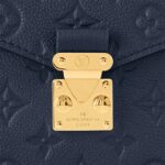 LOUIS VUITTON Pochette Metis letter embossed lock buckle opening and closing leather mailman bag, single shoulder crossbody bag, women's  blue