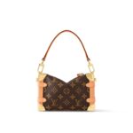 LOUIS VUITTON SIDE TRUNK Side Trunk PM Detachable and Adjustable Shoulder Strap Soft Case Canvas Crossbody Bag for Women Monogram