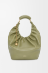 Medium Squeeze bag in mellow nappa lambskin Eucalyptus Green