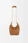 Small Squeeze bag in mellow nappa lambskin Oak