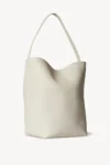 Large N/S Park Tote Bag in Leather White