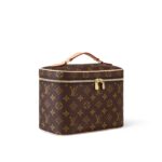 LOUIS VUITTON Nice BB Compact Size with LV Monogram Metal Zipper Pull, Coated Canvas, Makeup Bag/Handbag, Mini, Women's, Brown