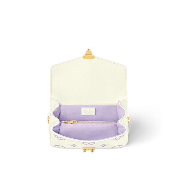 LOUIS VUITTON Pochette Metis EW  Small Messenger Bag for Women in Latte White and Light Purple