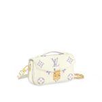 LOUIS VUITTON Pochette Metis EW  Small Messenger Bag for Women in Latte White and Light Purple