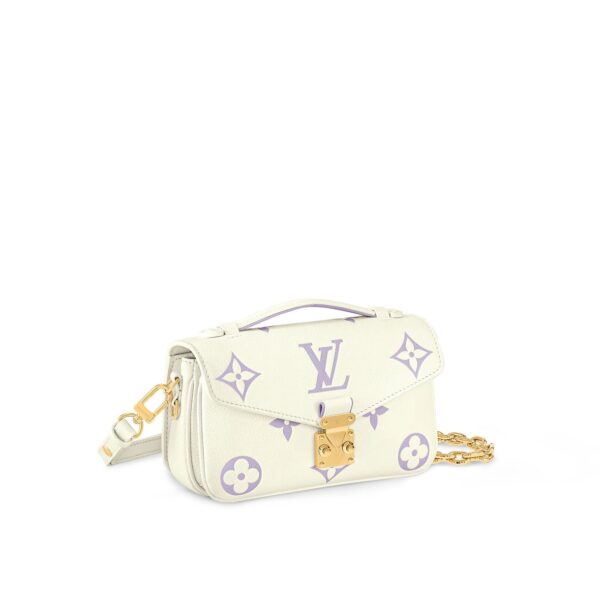 LOUIS VUITTON Pochette Metis EW  Small Messenger Bag for Women in Latte White and Light Purple