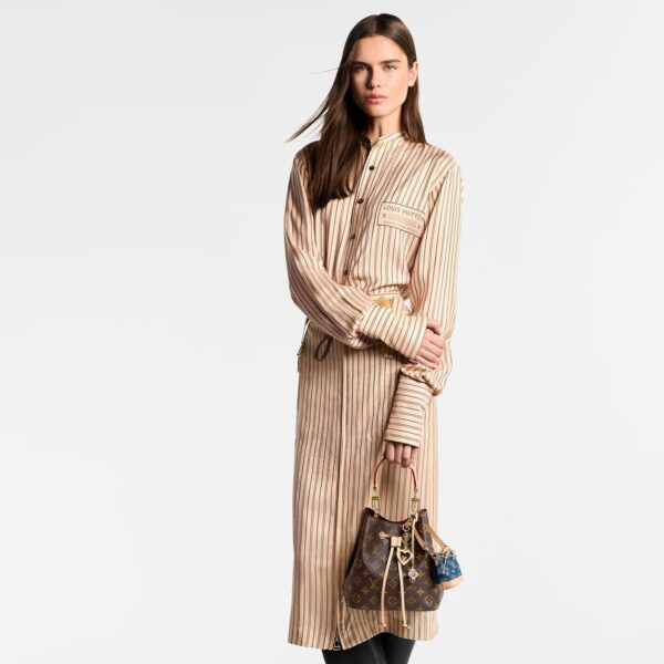 LOUIS VUITTON NÉONOÉ BB Monogram-Printed Grained Calfskin Women's Medium Bucket Bag