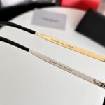 Saint Laurent Slim Rectangular Metal Frame Sunglasses