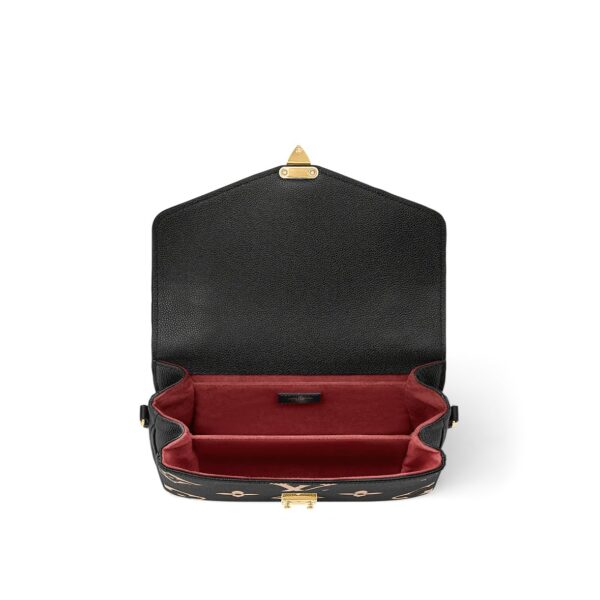 LOUIS VUITTON Pochette Metis Gold Hardware Letter Logo Cowhide Postman Bag Handbag Shoulder Bag Crossbody Bag Regular Women's Black Pinduobeige