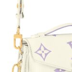 LOUIS VUITTON Pochette Metis EW  Small Messenger Bag for Women in Latte White and Light Purple