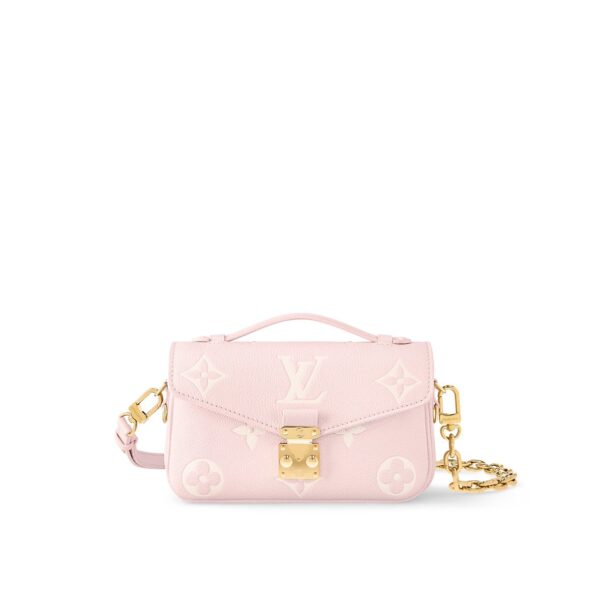 LOUIS VUITTON Pochette Metis EW Women's Small Messenger Bag, Pink