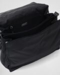 Re-Nylon Large Filled Shoulder Bag black